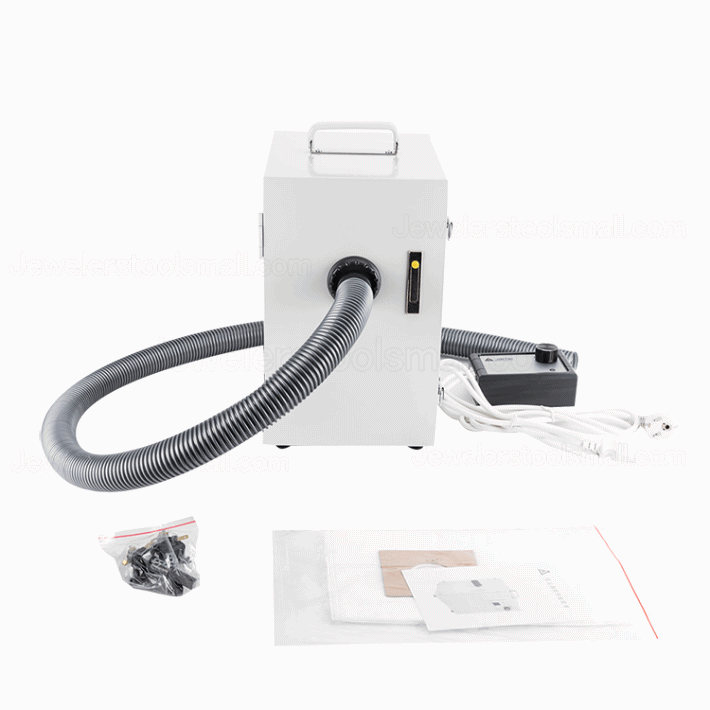 370W Portable Single-Row Dust Collector Vacuum Cleaner for Jewelry Making Welding Repair JT-26